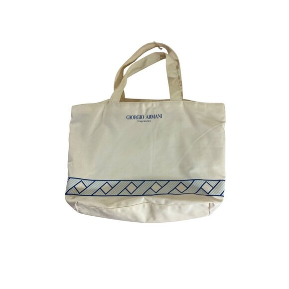 Georgio Armani Handbags - Georgio Armani Frangrance Women's Beige Tote Carry Bag - OS